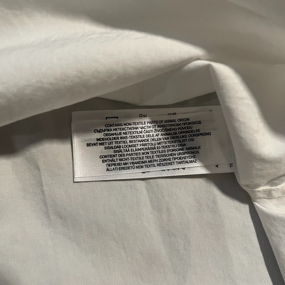 BURBERRY mens white icon stripe placket stretch cotton poplin shirt MEDIUM - Picture 7 of 10